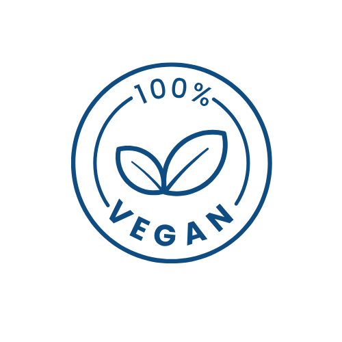 Image of two leaves in a circle designating that Radiant Face 18 is Vegan.