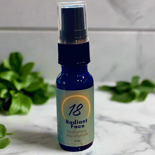 1.5 oz Bottle Radiant Face 18 for Travel or Sampling